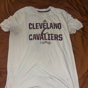 Kyrie Irving 2016 finals Adidas White Short Sleeve Tee